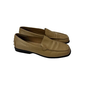 Preppy Genuine Leather Driving Loafers Tan Jennifer Moore Poppy Casual Size 8.5